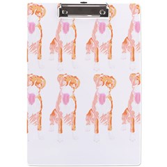 Boxer Dog Pattern T- Shirt Boxer Dog Pattern T- Shirt (1) A4 Acrylic Clipboard by EnriqueJohnson