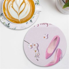 Shoes Uv Print Round Tile Coaster by SychEva