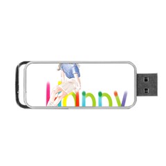Happy Portable Usb Flash (two Sides) by SychEva
