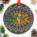 Grateful Dead Pattern Round Ornament (Two Sides) Front