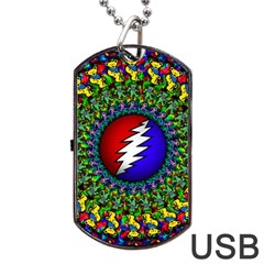 Grateful Dead Dog Tag Usb Flash (two Sides) by Sarkoni
