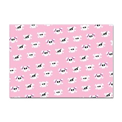 Girly Girlie Punk Skull Sticker A4 (10 Pack) by Ket1n9