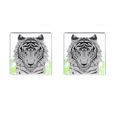 Tiger Head Cufflinks (square) by Ket1n9