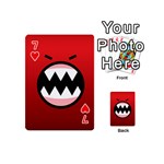 Funny Angry Playing Cards 54 Designs (Mini) Front - Heart7
