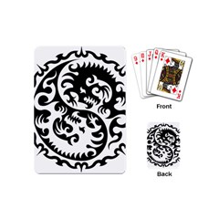 Ying Yang Tattoo Playing Cards Single Design (mini) by Ket1n9