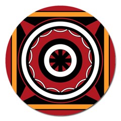 Toraja Pattern Pa barre Allo Magnet 5  (round) by Ket1n9
