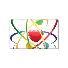 Love Sticker Rectangular (100 Pack) by Ket1n9