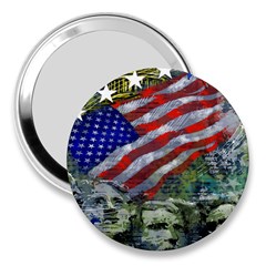Usa United States Of America Images Independence Day 3  Handbag Mirrors by Ket1n9