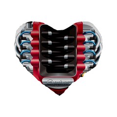 Car Engine Standard 16  Premium Heart Shape Cushions by Ket1n9