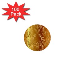 Golden Pattern Vintage Gradient Vector 1  Mini Buttons (100 Pack)  by Ket1n9