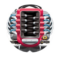 Car Engine Mini Round Pill Box (pack Of 3) by Ket1n9