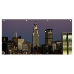 Skyline-city-manhattan-new-york Banner And Sign 8  X 4  by Ket1n9