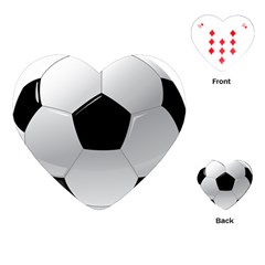 Soccer Ball Playing Cards Single Design (heart) by Ket1n9