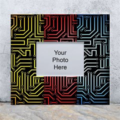 Circuit Board Seamless Patterns Set White Wall Photo Frame 5  X 7  by Ket1n9