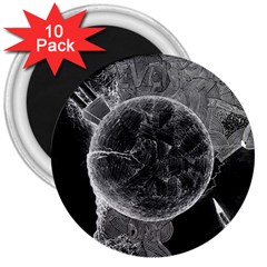 Space-universe-earth-rocket 3  Magnets (10 Pack)  by Ket1n9