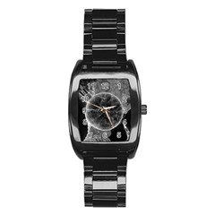 Space-universe-earth-rocket Stainless Steel Barrel Watch by Ket1n9