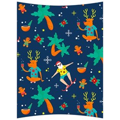 Colorful Funny Christmas Pattern Back Support Cushion by Ket1n9
