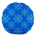 Holiday Celebration Decoration Background Christmas Large 18  Premium Round Cushions Back