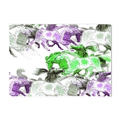 Horse-horses-animal-world-green Crystal Sticker (a4) by Ket1n9