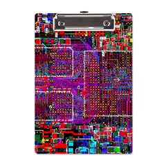 Technology Circuit Board Layout Pattern A5 Acrylic Clipboard by Ket1n9
