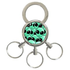 Art Alien Pattern 3-ring Key Chain by Ket1n9
