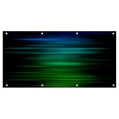 Blue And Green Lines Banner And Sign 8  X 4  by Ket1n9
