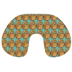 Owl Bird Pattern Travel Neck Pillow by Grandong