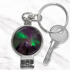 Aurora Northern Lights Celestial Magical Astronomy Nail Clippers Key Chain by Grandong