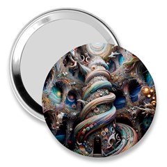 Fantasy Psychedelic Building Spiral 3  Handbag Mirrors by Ravend