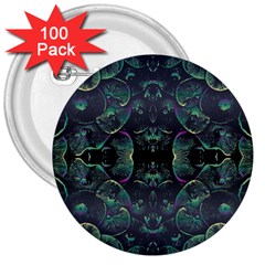 Background Pattern Mushrooms 3  Buttons (100 Pack)  by Ravend