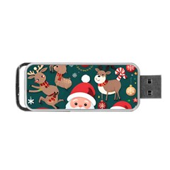 Christmas Santa Claus Portable Usb Flash (one Side) by Vaneshop