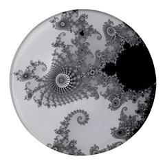 Apple Males Almond Bread Abstract Mathematics Round Glass Fridge Magnet (4 Pack) by Vaneshop