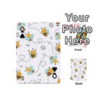 Bee Art Pattern Design Wallpaper Background Print Playing Cards 54 Designs (Mini) Front - SpadeQ