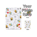 Bee Art Pattern Design Wallpaper Background Print Playing Cards 54 Designs (Mini) Front - Diamond7