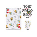 Bee Art Pattern Design Wallpaper Background Print Playing Cards 54 Designs (Mini) Front - Diamond10