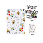 Bee Art Pattern Design Wallpaper Background Print Playing Cards 54 Designs (Mini) Front - DiamondQ