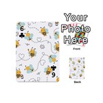 Bee Art Pattern Design Wallpaper Background Print Playing Cards 54 Designs (Mini) Front - Club6