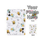Bee Art Pattern Design Wallpaper Background Print Playing Cards 54 Designs (Mini) Front - Club8