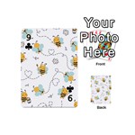 Bee Art Pattern Design Wallpaper Background Print Playing Cards 54 Designs (Mini) Front - Club9