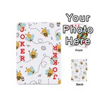Bee Art Pattern Design Wallpaper Background Print Playing Cards 54 Designs (Mini) Front - Joker2