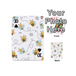Bee Art Pattern Design Wallpaper Background Print Playing Cards 54 Designs (Mini) Front - Spade10