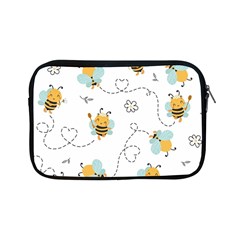 Bee Art Pattern Design Wallpaper Background Print Apple Ipad Mini Zipper Cases by Vaneshop