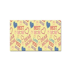 Love Mom Happy Mothers Day I Love Mom Graphic Pattern Sticker Rectangular (100 Pack) by Vaneshop