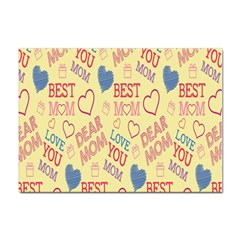 Love Mom Happy Mothers Day I Love Mom Graphic Pattern Sticker A4 (100 Pack) by Vaneshop