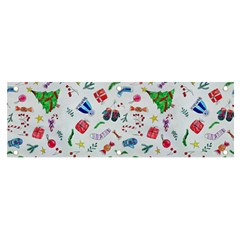 Illustration Christmas Pattern Banner And Sign 6  X 2  by Pakjumat