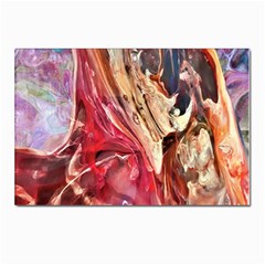 Marbling Blend  Postcards 5  X 7  (pkg Of 10) by kaleidomarblingart