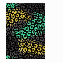 Abstract Geometric Seamless Pattern With Animal Print Large Garden Flag (two Sides) by Amaryn4rt