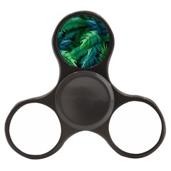 Tropical Green Leaves Background Finger Spinner by Amaryn4rt