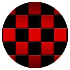 Black And Red Backgrounds- Round Trivet by Amaryn4rt