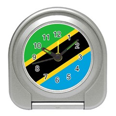 Flag Of Tanzania Travel Alarm Clock by Amaryn4rt